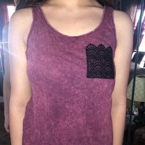 LOL Vintage Burgundy Tank Top